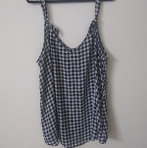 Black and white checkered Torrid shirt